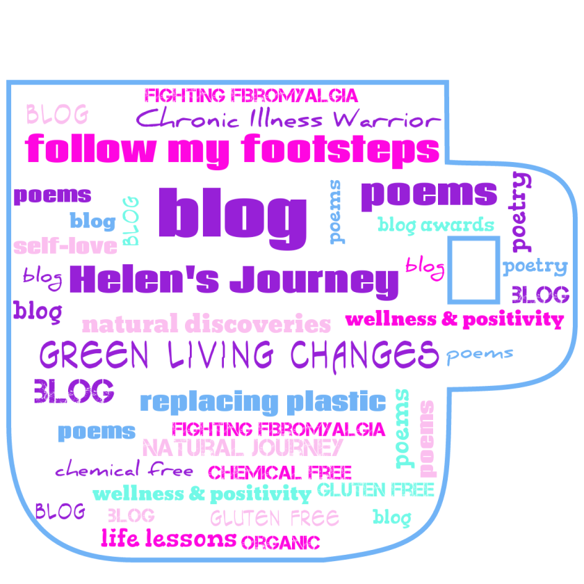 Helen's Journey - a blog about green living, natural produc reviews, chronic illness, wellness, positivity, self love, spiritual soul food and my poetry.