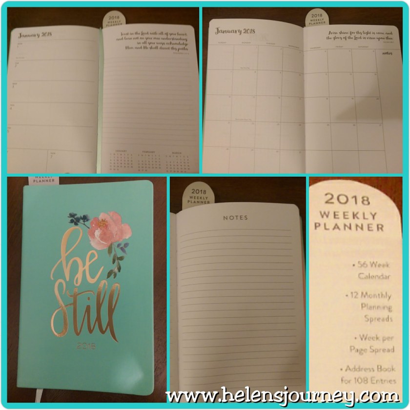 Stay organised with a weekly planner diary in 2018 by helens journey