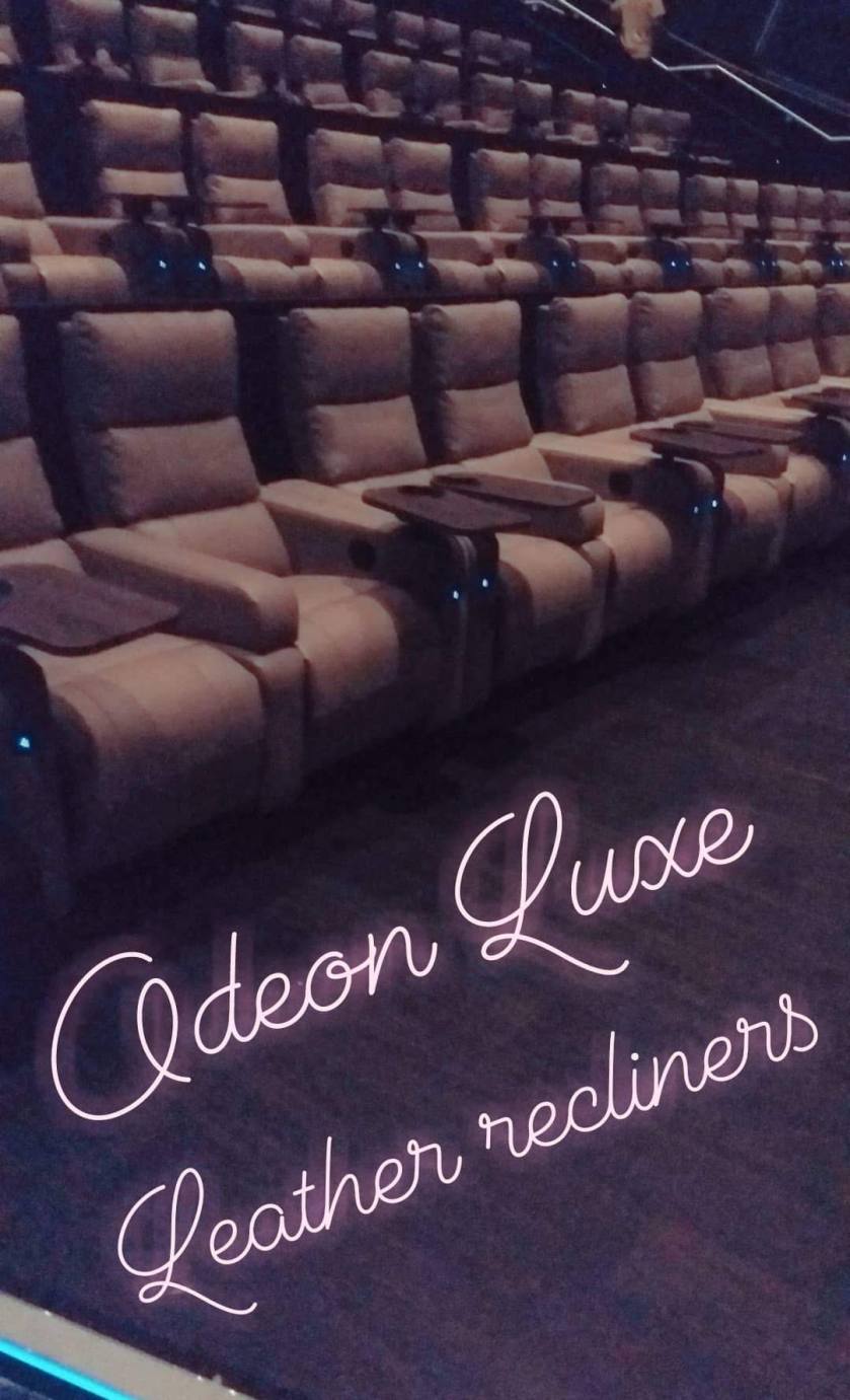 making films more assessable for people with physical ailments. review of odeon luxe cinema with leather recliner chairs by Helen's Journey Blog www.helensjourney.com