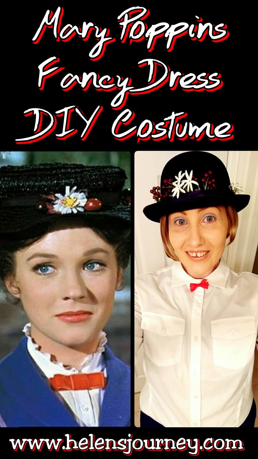 DIY Mary Poppins Hat for a Fancy Dress Costume by Helen's Journey Blog www.helensjourney.com