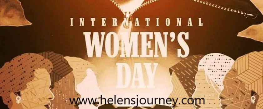 international women's day celebration post and poem about the power of a woman by Helen's Journey Blog