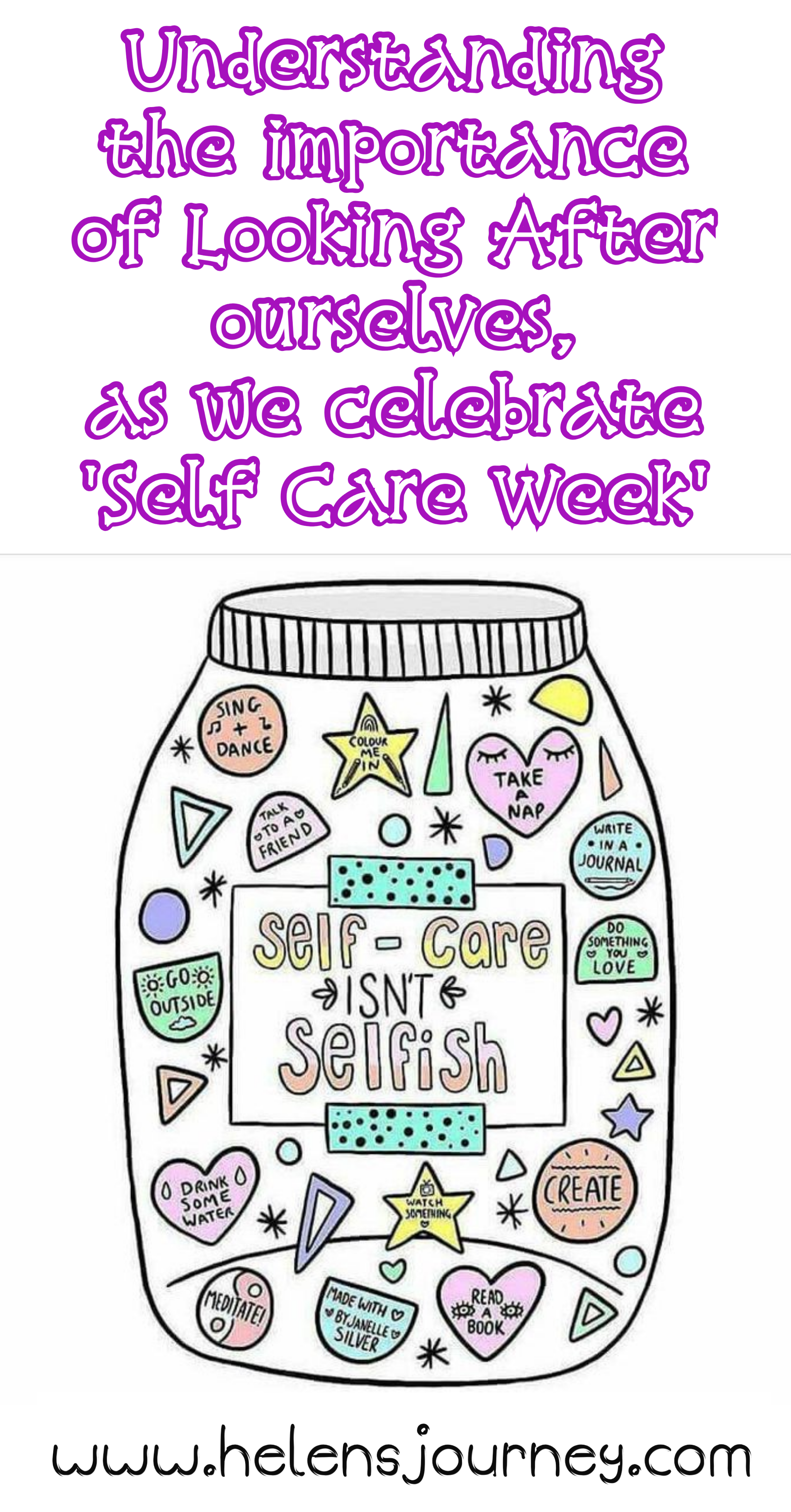 self-care isn't selfish. Understanding the importance of looking after yourself as we celebrate self-care week